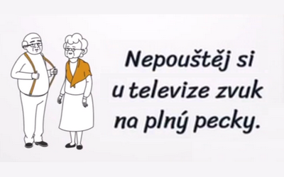 Pro sledování televize bez zvuku existují skryté titulky